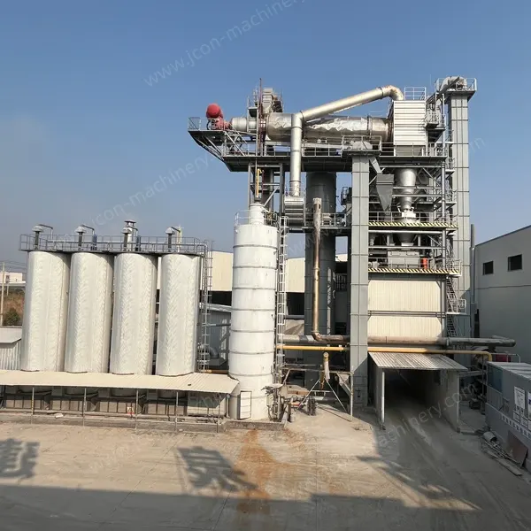 Planta integrada de mezcla asfáltica de ciclo forzado