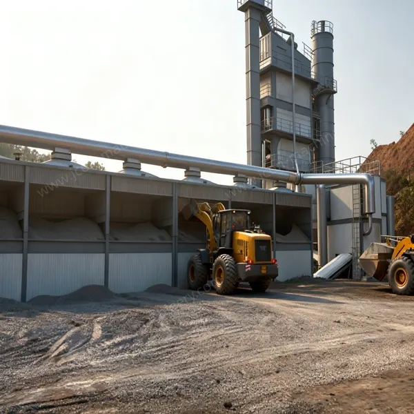 Planta de mezcla asfáltica ecológica de ciclo discontinuo forzado